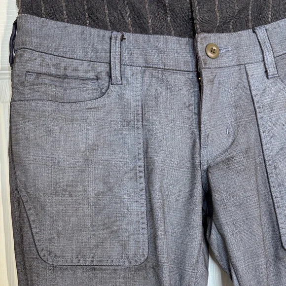 Men's Slim Straight Gray Streetwear Pants - Picture 6 of 15